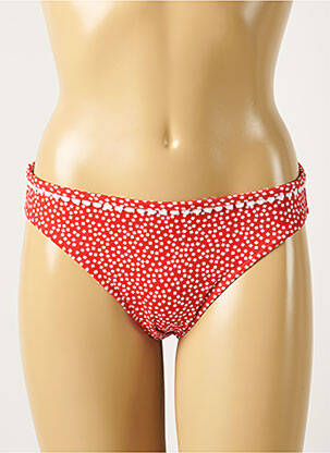 Bas de maillot de bain imprimé fantaisie culotte rouge FREYA femme