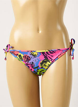 Bas de maillot de bain imprimé fantaisie bikini violet FREYA femme
