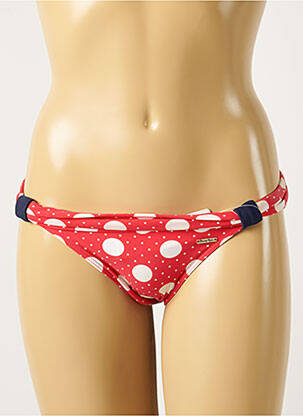 Bas de maillot de bain micro fibres culotte rouge BANANA MOON femme