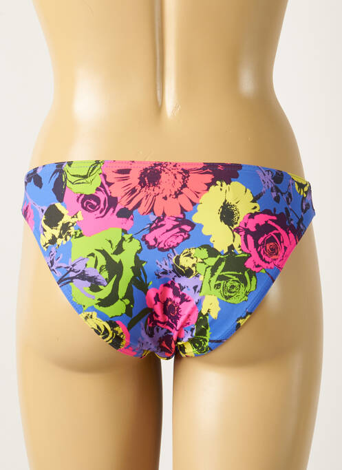 Bas de maillot de bain imprimé fantaisie culotte bleu FREYA femme