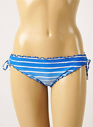 Bas de maillot de bain micro fibres bikini bleu SEAFOLLY femme