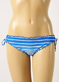 Bas de maillot de bain imprimé rayures bikini bleu SEAFOLLY femme