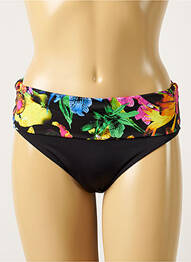 Bas de maillot de bain imprimé fleurs culotte noir FANTASIE femme
