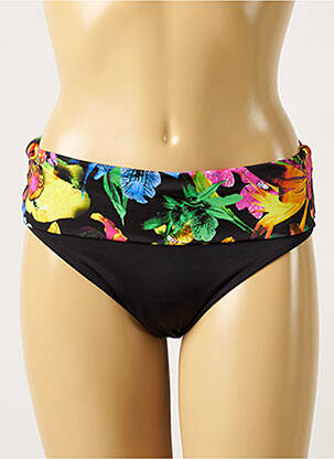 Bas de maillot de bain imprimé fleurs culotte noir FANTASIE femme