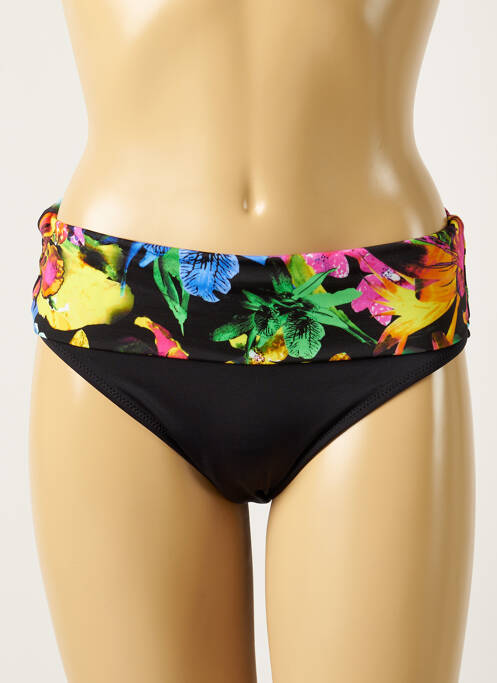 Bas de maillot de bain imprimé fleurs culotte noir FANTASIE femme