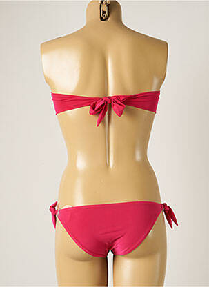 Maillot de bain 2 pièces haut bandeau haut bandeau rose WOW BIKINI femme