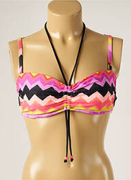 Haut de maillot de bain stretch haut soutien-gorge emboitant violet SEAFOLLY femme