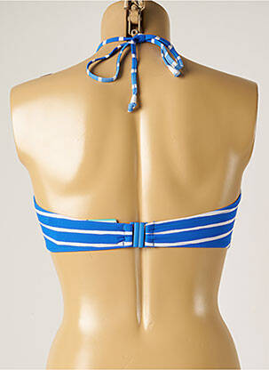 Haut de maillot de bain stretch haut soutien-gorge moulé bleu SEAFOLLY femme