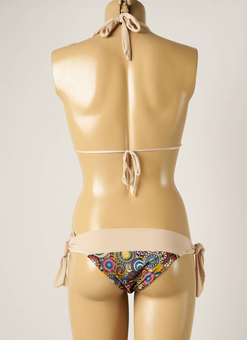 Maillot de bain 2 pièces beige WOW BIKINI pour femme