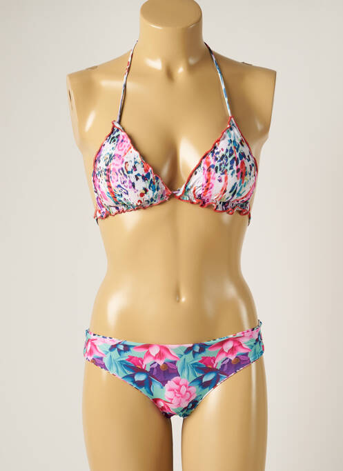 Maillot de bain 2 pièces rose WOW BIKINI pour femme