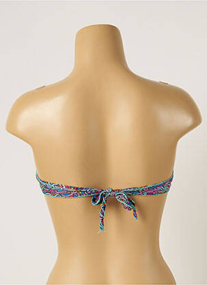 Haut de maillot de bain stretch haut bandeau bleu WOW BIKINI femme