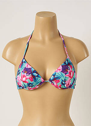 Haut de maillot de bain stretch haut soutien-gorge moulé rose WOW BIKINI femme