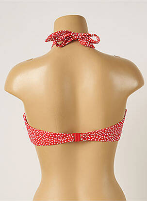 Haut de maillot de bain stretch haut bandeau rouge FREYA femme