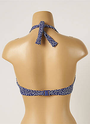 Haut de maillot de bain stretch haut soutien-gorge emboitant bleu FREYA femme