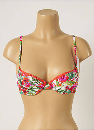 Haut de maillot de bain stretch haut soutien-gorge push-up orange BANANA MOON femme