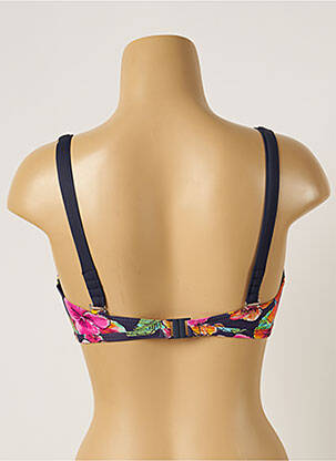 Haut de maillot de bain stretch haut soutien-gorge emboitant bleu LIVIANA CONTI femme
