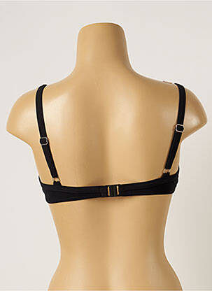Haut de maillot de bain stretch haut soutien-gorge emboitant noir LIVIA femme