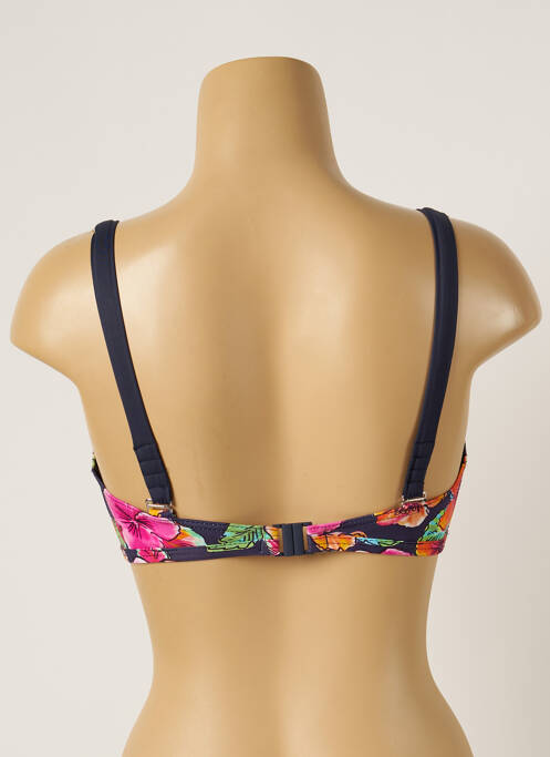 Haut de maillot de bain stretch haut soutien-gorge emboitant bleu LIVIANA CONTI femme