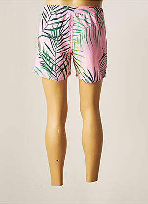 Short de bain imprimé fantaisie rose IMPETUS homme