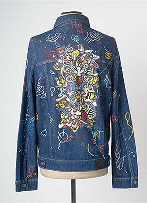 Veste en jean coupe droite bleu HIMSPIRE homme