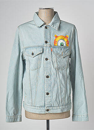 Veste en jean coupe droite bleu HIMSPIRE homme