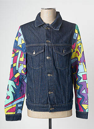 Veste en jean manches longues bleu HIMSPIRE homme