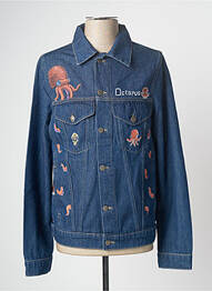 Veste en jean coupe droite bleu HIMSPIRE homme