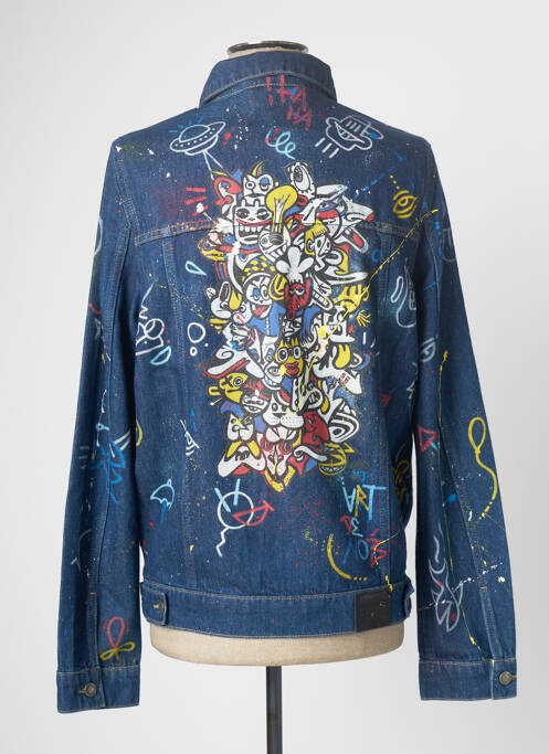 Veste en jean bleu HIMSPIRE pour homme