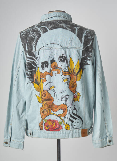 Veste en jean bleu HIMSPIRE pour homme