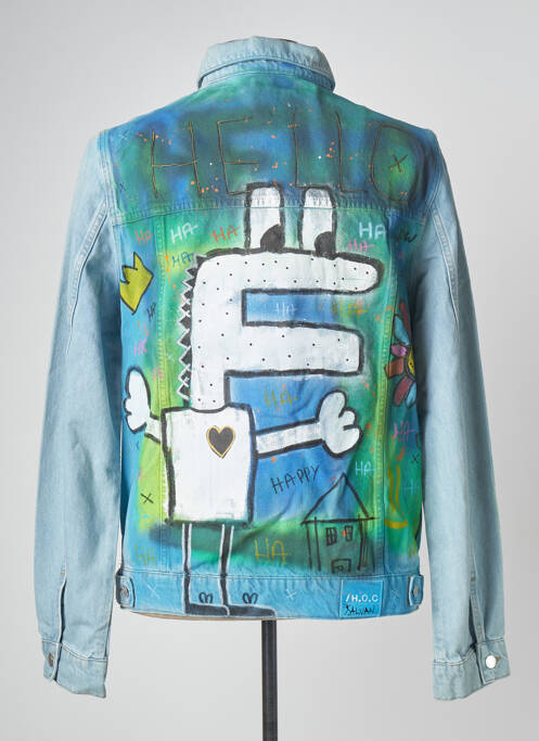 Veste en jean bleu HIMSPIRE pour homme