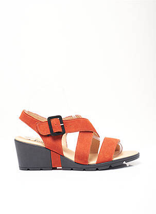 Sandales/Nu pieds orange HIRICA pour femme