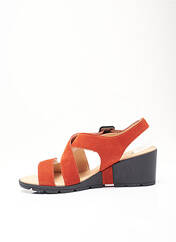 Sandales/Nu pieds orange HIRICA pour femme seconde vue