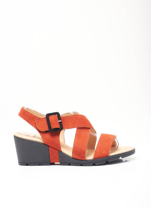 Sandales/Nu pieds orange HIRICA pour femme