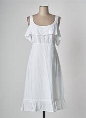 Robe mi-longue blanc COLINE pour femme seconde vue
