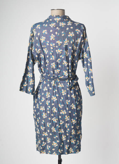 Robe mi-longue bleu HIPPOCAMPE pour femme