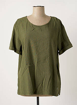 Top manches courtes manches courtes vert EAST DRIVE femme