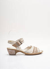 Sandales/Nu pieds beige POMARES VAZQUEZ pour femme seconde vue