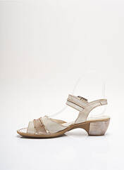 Sandales/Nu pieds beige POMARES VAZQUEZ pour femme seconde vue