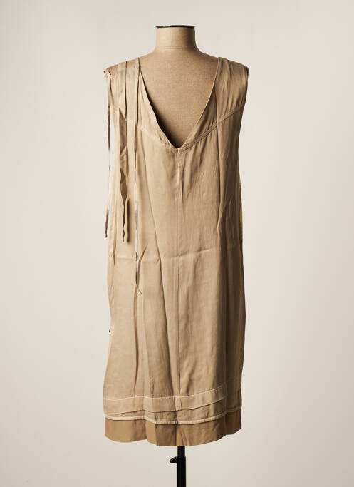 Robe mi-longue beige ELISA CAVALETTI pour femme