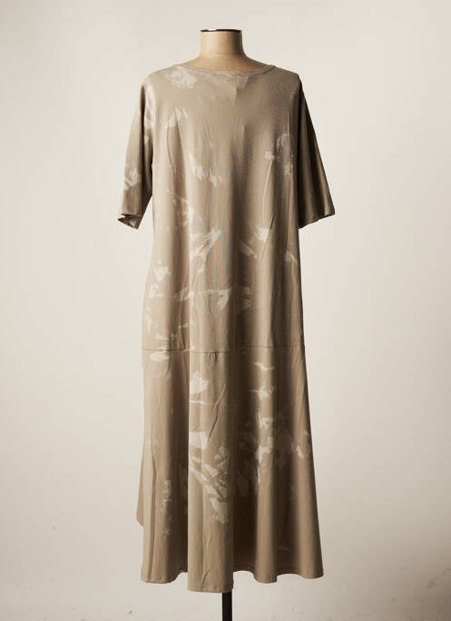 Robe mi-longue gris LUUKAA pour femme