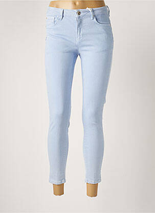 Jeans coupe slim broderie rivets taille normale bleu FRACOMINA femme