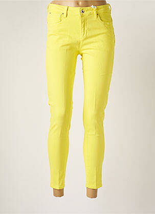 Jeans coupe slim jaune FRACOMINA pour femme