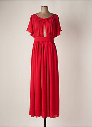 Robe longue manches courtes manches courtes rouge MOLLY BRACKEN femme