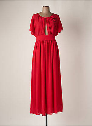 Robe longue manches courtes manches courtes rouge MOLLY BRACKEN femme