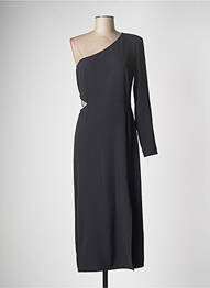 Robe longue manches longues manches longues noir MÊME ROAD femme