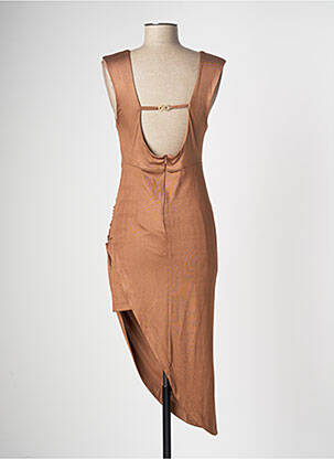 Robe longue sans manche sans manche marron RELISH femme