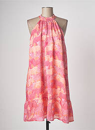Robe mi-longue sans manche sans manche rose MOLLY BRACKEN femme