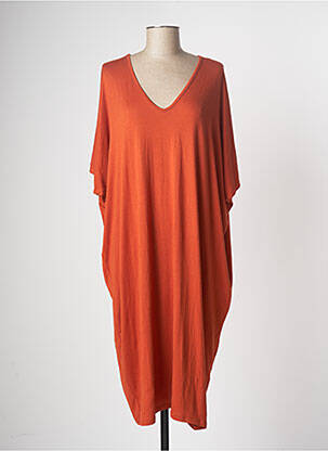 Robe mi-longue orange BENOA pour femme