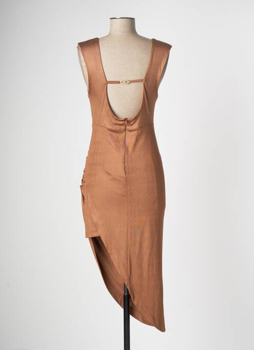 Robe longue marron RELISH pour femme
