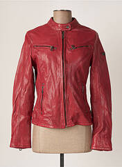 Veste en cuir rouge GIPSY pour femme seconde vue